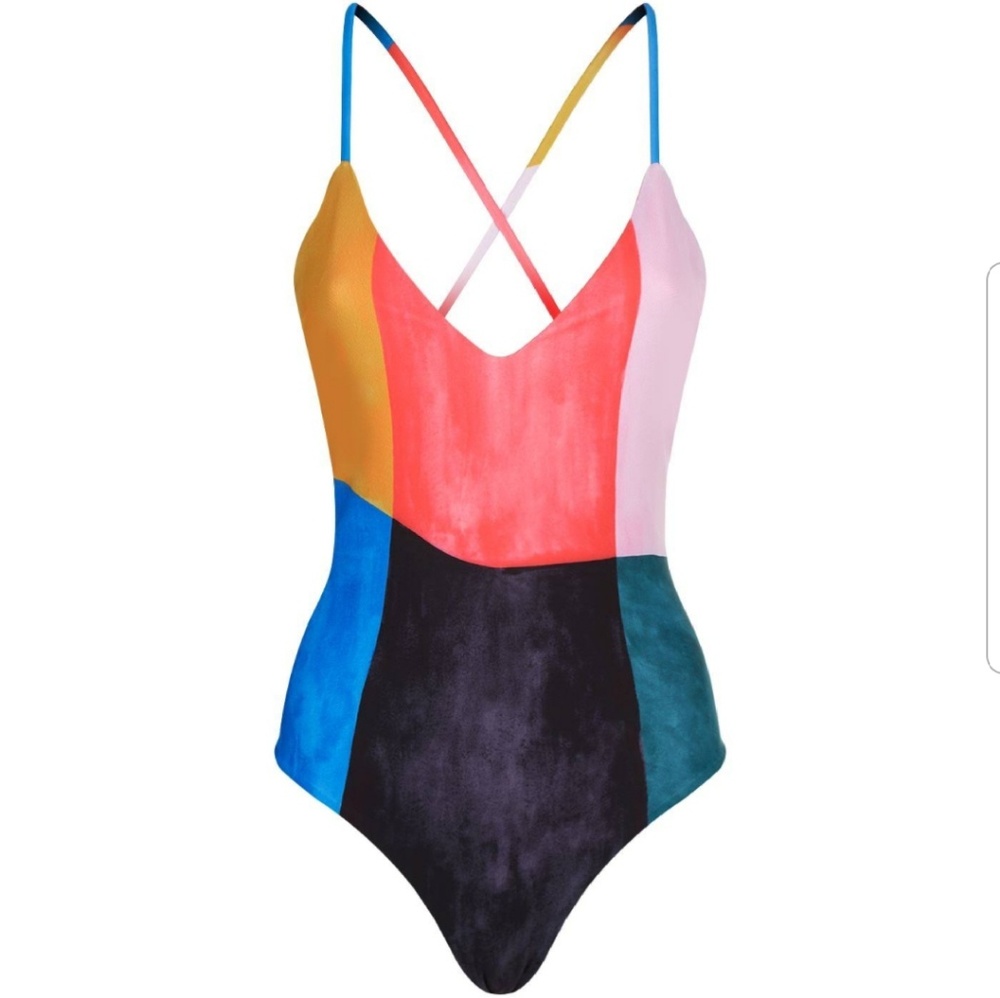 Mara Hoffman Emma One Piece Blue Multi